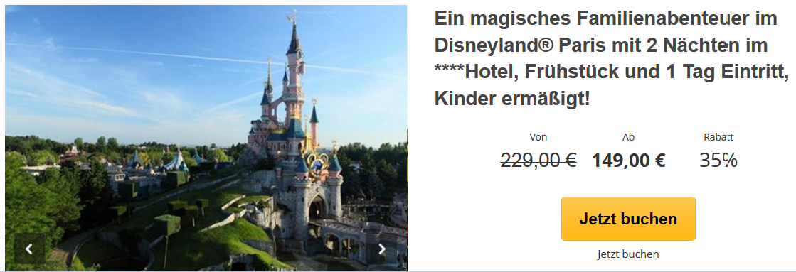 Familienurlaub Im Disneyland Paris: 3 Tage Im 4 Sterne Hotel Inkl ...